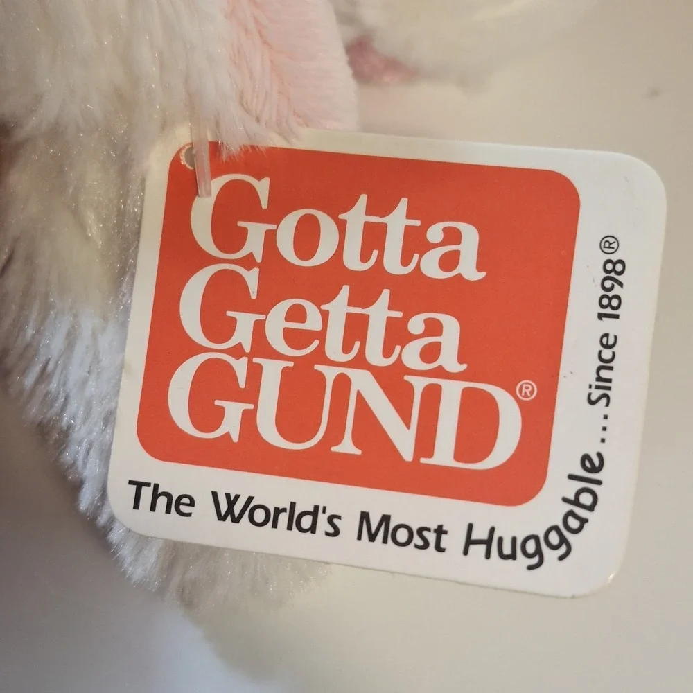 Gund Plush White Easter Bunny Somebunny Loves You Stuffed Animal 16‎ inch